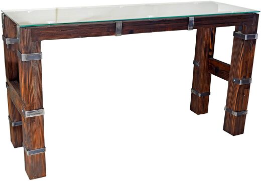 Esstisch Set DROHOBYCZ Handmade aus Holz und Metall 180 x 60 cm Tisch