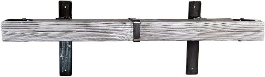 Regal Schweberegal LEMBERG -  Weiss Hangeregal Handmade aus Holz Metall