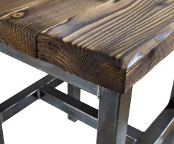 Essmobel SET SAMBOR -E Handmade aus Holz Metall 160x60 + 6H