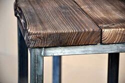 Bartisch SAMBOR Handmade aus Holz Metall 120x40 cm