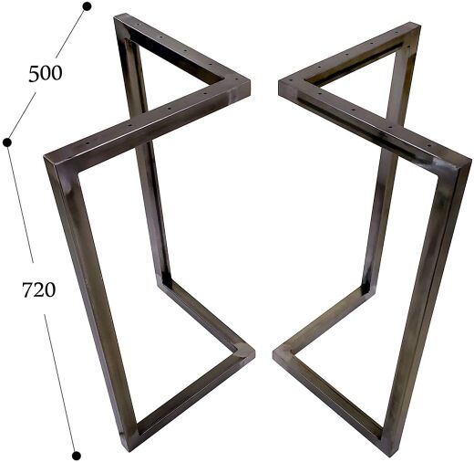 V-Tischgestell Metall 50x72 cm