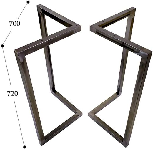 V-Tischgestell Metall 70x72 cm