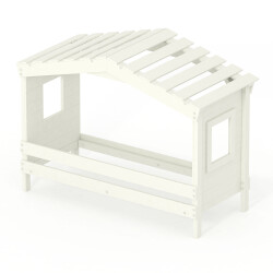 DOLCE NIDO childrens bed, play bed, youth bed, playhouse, solid pine, white, without accessories