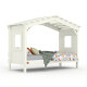 DOLCE NIDO childrens bed, play bed, youth bed, playhouse, solid pine, white, without accessories
