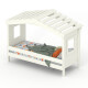 DOLCE NIDO childrens bed, play bed, youth bed, playhouse, solid pine, white, without accessories