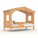Hausbett DOLCE NIDO – Kinderbett und Jugendbett 100 % naturbelassen