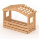 Hausbett DOLCE NIDO – Kinderbett und Jugendbett 100 % naturbelassen mit Ausziehbett