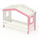 Hausbett DOLCE NIDO in Weiß/Rosa – Kinderbett und Jugendbett