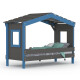 Hausbett DOLCE NIDO in Anthrazit/Blau – Kinderbett und Jugendbett