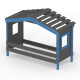 Hausbett DOLCE NIDO in Anthrazit/Blau – Kinderbett und Jugendbett