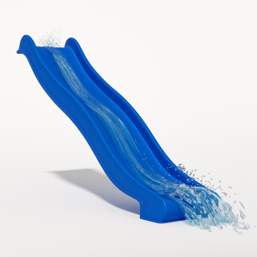 Wellenrutsche in Blau für Ihren Spielturm/Baumhaus 220cm lang / 120cm hoch