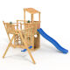The XL150 Pirate Ship - Play Tower - Climbing Structure - Long Slide - Double Swing by BIBEX