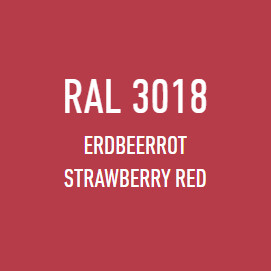 Wetterschutz Farbe 3l Erdbeerrot