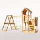 Torre da gioco - Castello dei cavalieri "OAKFORT MAX III" Scivolo giallo e altalene