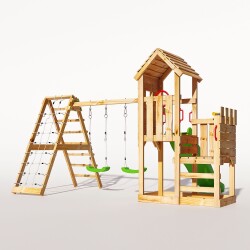 Torre da gioco - Castello dei cavalieri "OAKFORT MAX III" Scivolo verde e altalene