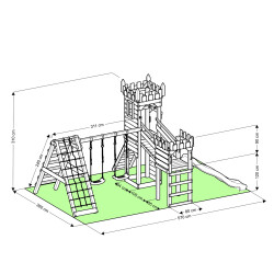 Spielturm - Ritterburg "XL CORE 120"