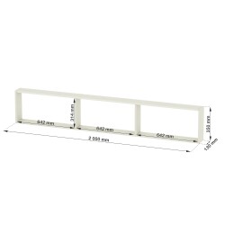 ALPIN CHALET Letto a soppalco, Letto a castello, Letto per bambini, Bianco/Rosa + Letto inferiore + Mensola + Porta da BIBEX®.