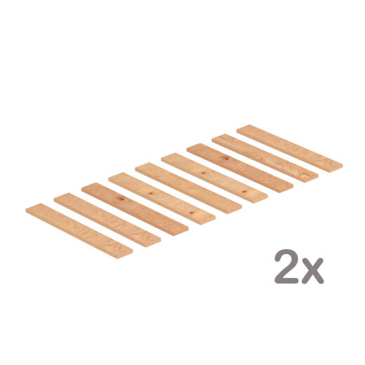 Lattenrost - Rollrost - massive Bretter aus Kiefer 20mm Stärke (90 x 200 cm) 2 Sets
