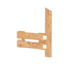 ALPIN CHALET Bunk bed, childrens bed, bunk bed 100% natural + underbed + door by BIBEX®