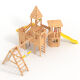 Play Tower - Knights Castle XXL+R - combines two kits in one, includes 2 yellow slides/swings