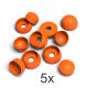 Abdeckkappen, Schutzkappen, Deckel für Schrauben in Orange 5x Stück