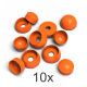 Abdeckkappen, Schutzkappen, Deckel für Schrauben in Orange 10x Stück